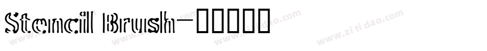 Stencil Brush字体转换